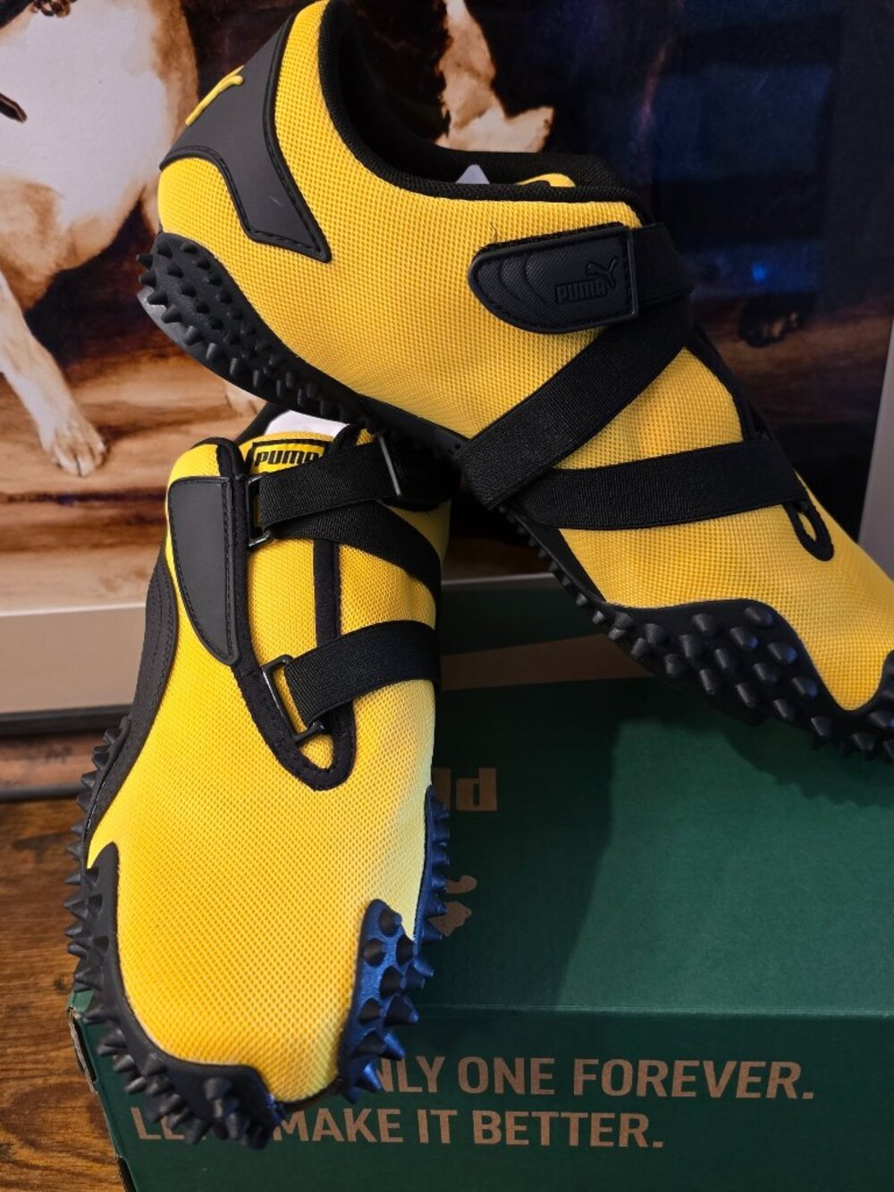 PUMA Mostro OG Prime BRUCE LEE Yellow Black Sneakers 403206-15 Men's Sz 10.5 NEW